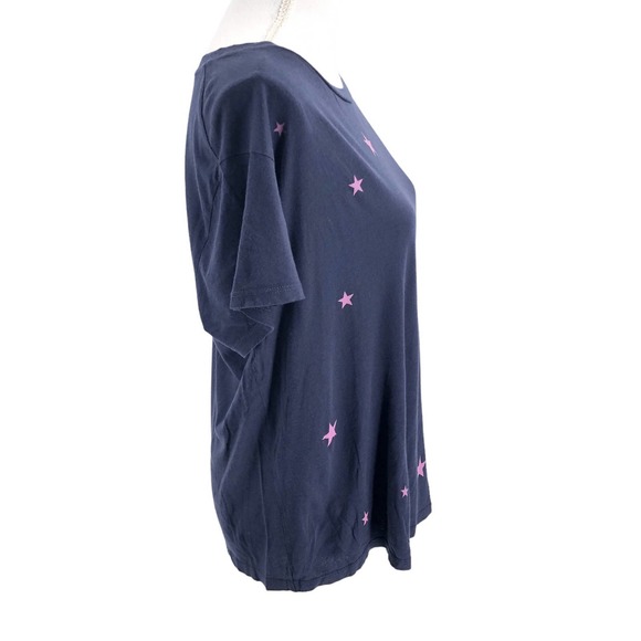 Sundry Womens Size Small Lightweight Star Print Short Sleeve Tee Shirt Scoopneck - Picture 4 of 7